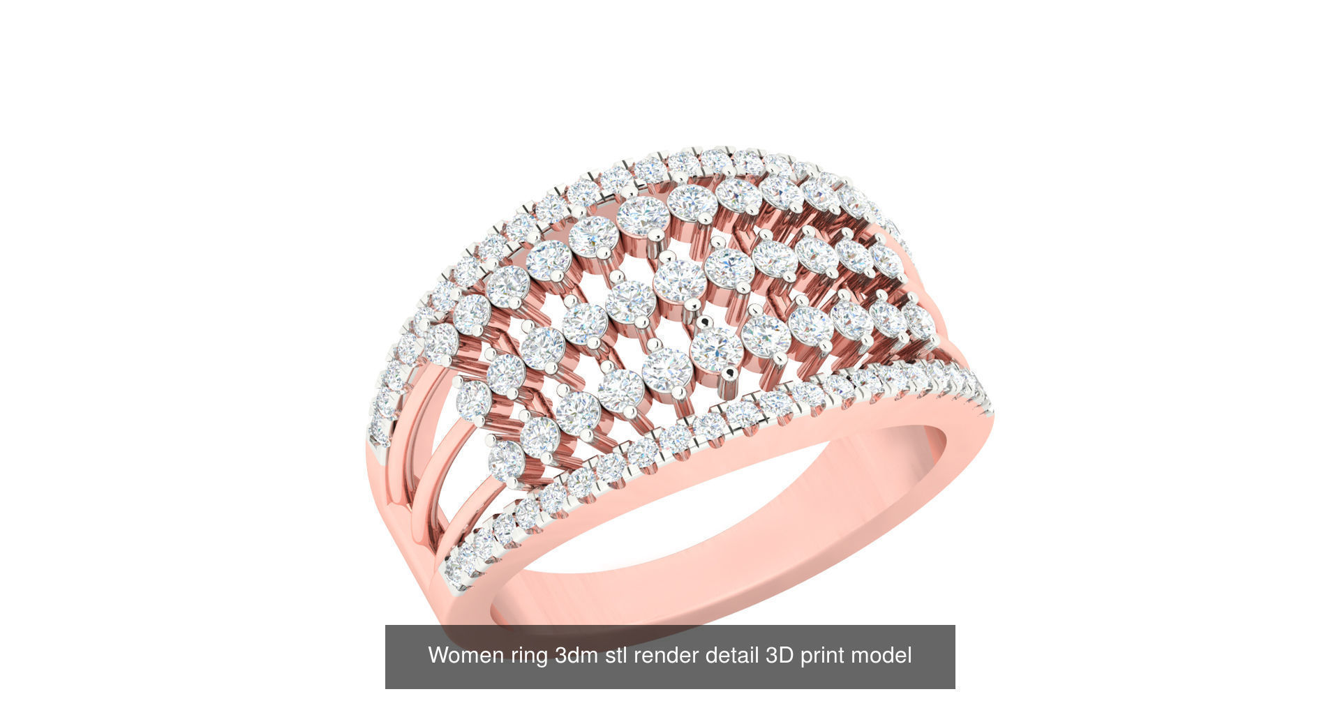 179 Women Wedding Engagement Ring 3dm cad render details model  3D Model Collection_103