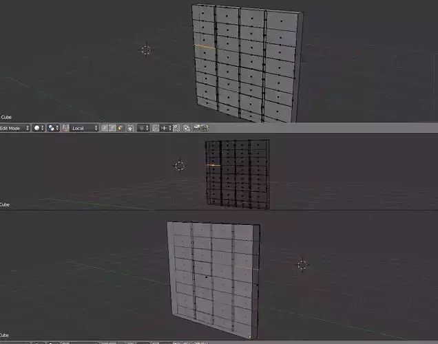 low poly sidewalk wall Free low-poly 3D model