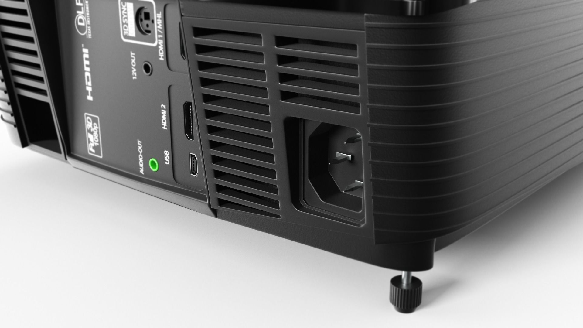 Optoma Projector 3D model_8