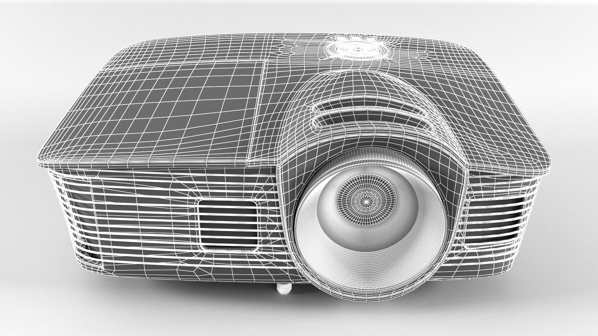 Optoma Projector 3D model_2