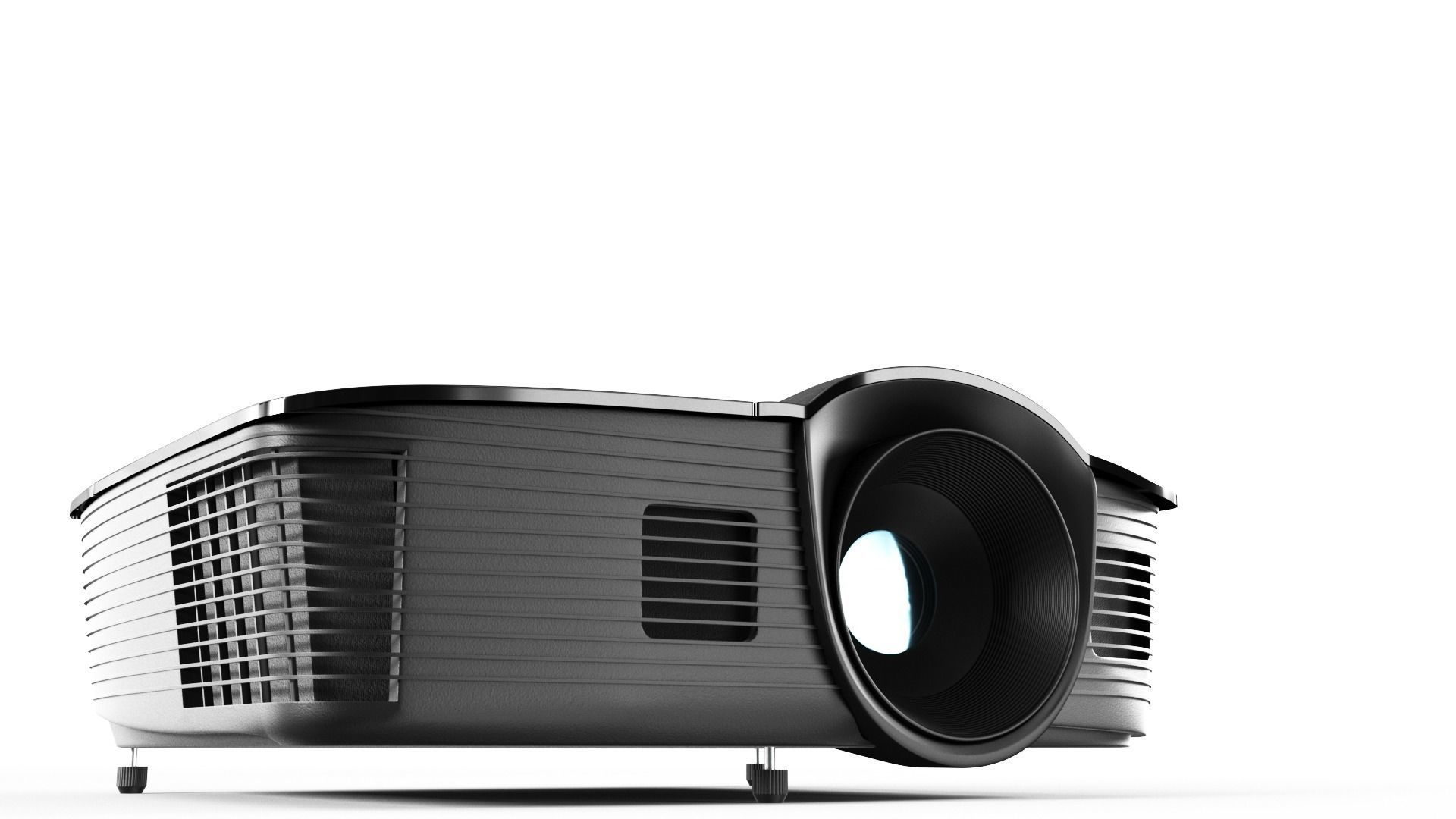 Optoma Projector 3D model_9