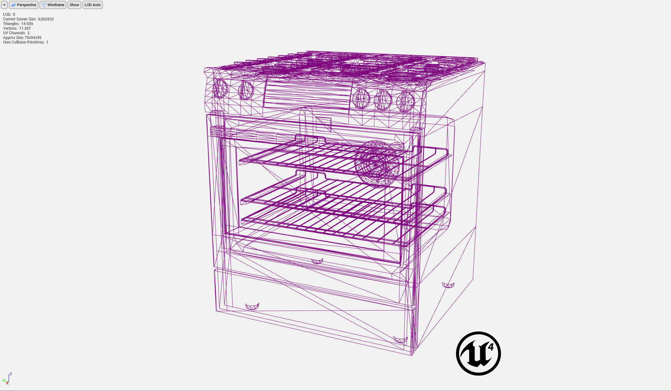 Gas Slide-in Range - HGI8054UC by Bosch Low-poly 3D model_8