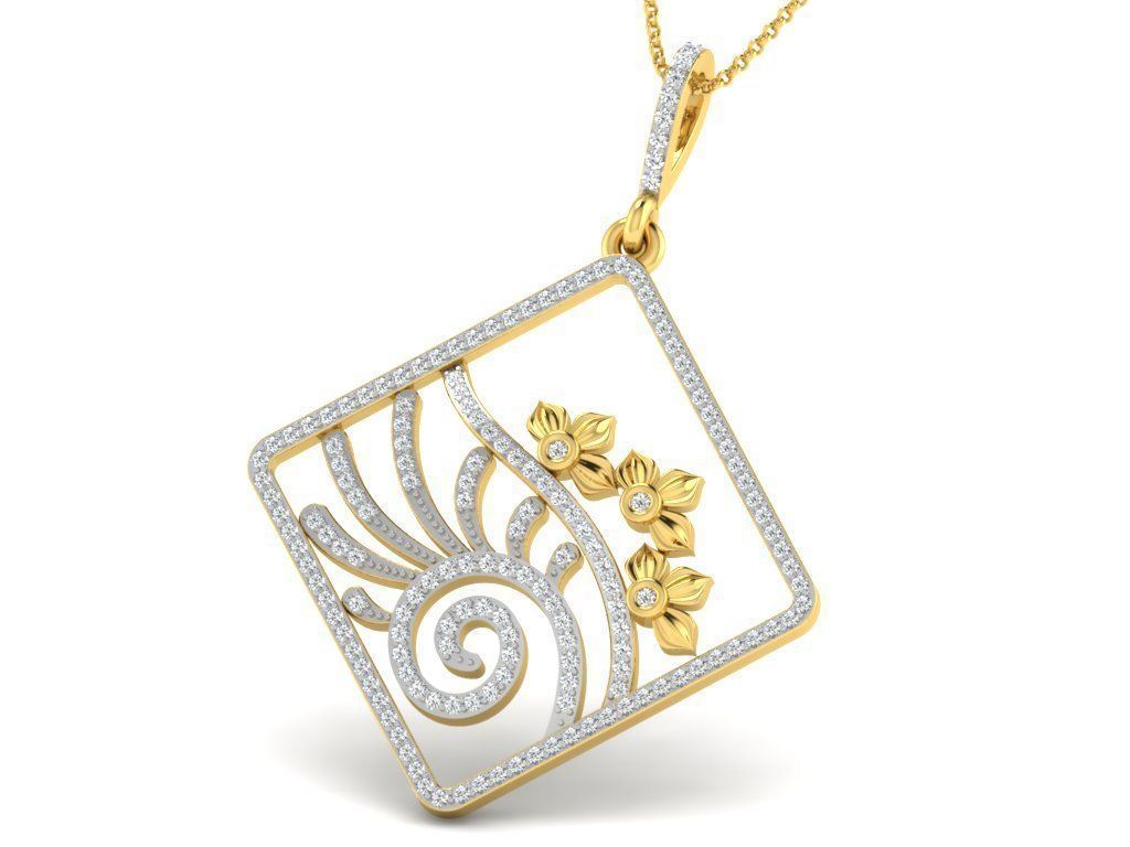 700 Women pendant 3dm stl render detail 3D print model 3D print model_33