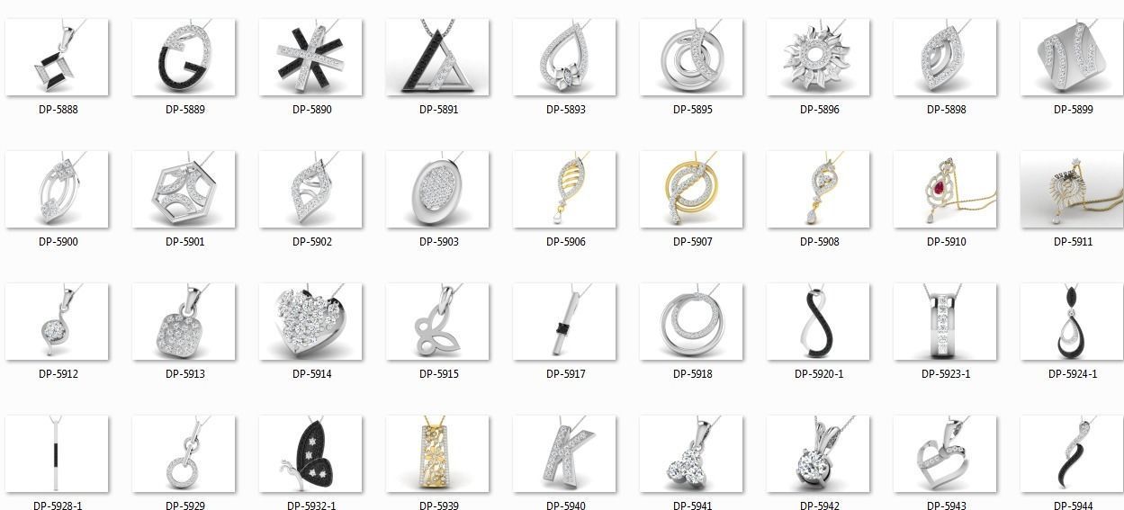700 Women pendant 3dm stl render detail 3D print model 3D print model_1