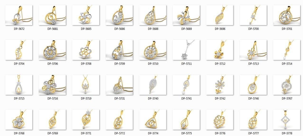 700 Women pendant 3dm stl render detail 3D print model 3D print model_4