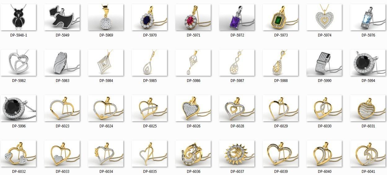 700 Women pendant 3dm stl render detail 3D print model 3D print model_6