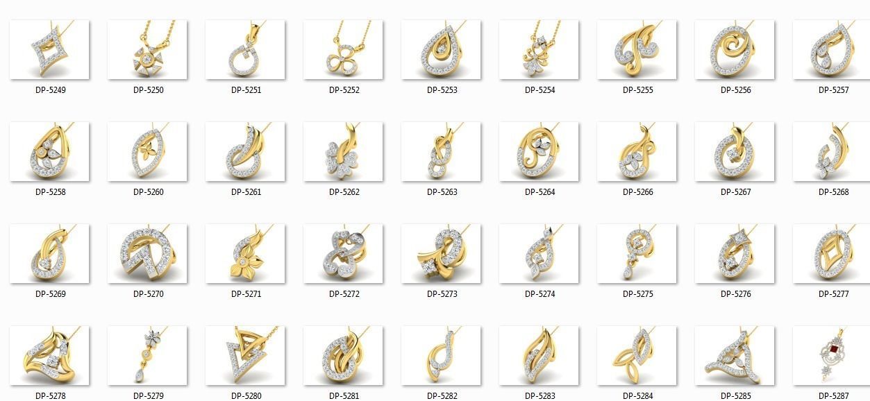 700 Women pendant 3dm stl render detail 3D print model 3D print model_13