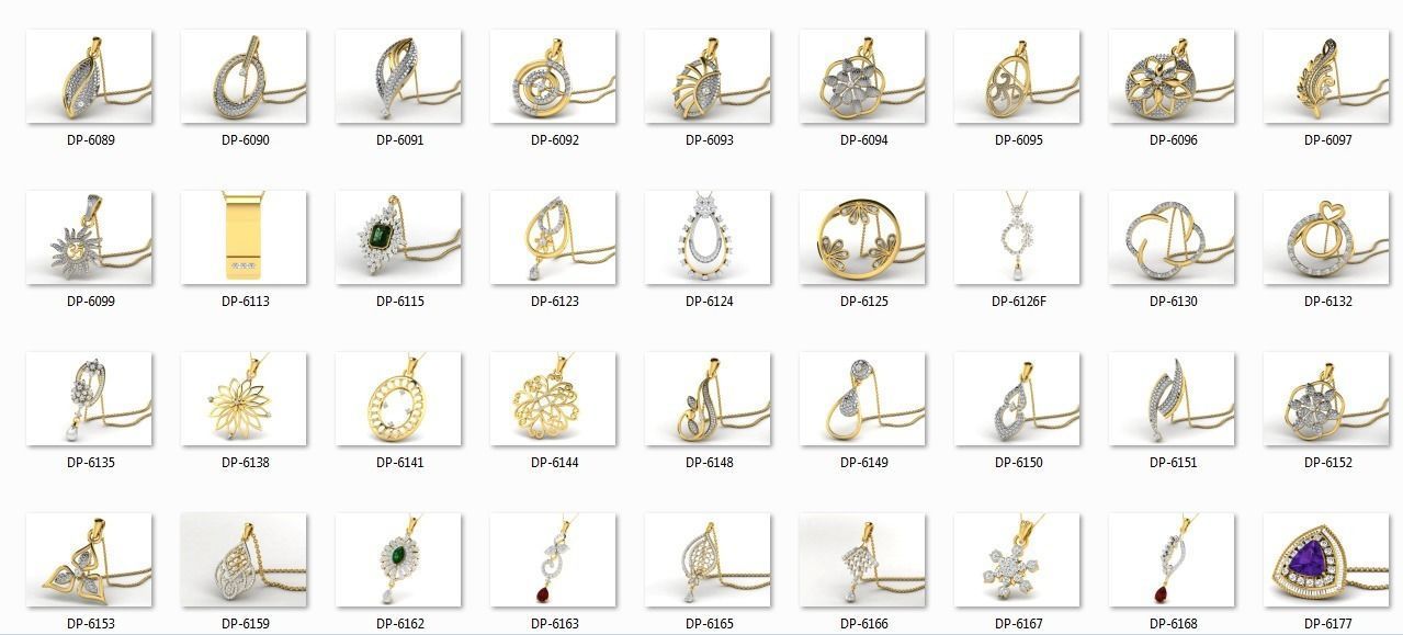 700 Women pendant 3dm stl render detail 3D print model 3D print model_8