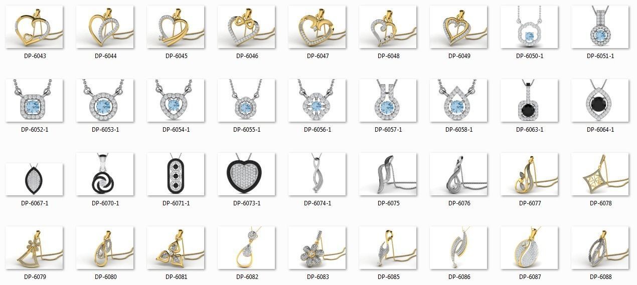 700 Women pendant 3dm stl render detail 3D print model 3D print model_7