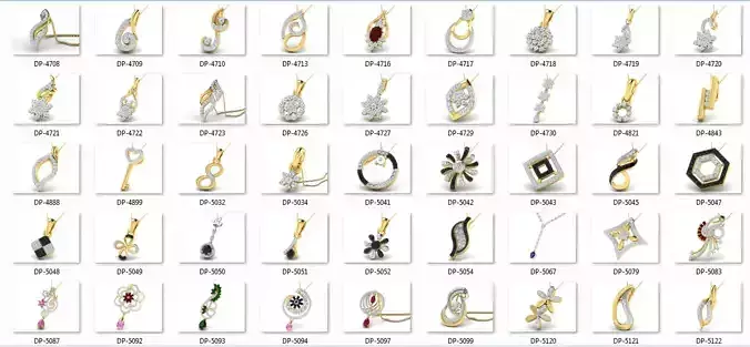 700 Women pendant 3dm stl render detail 3D print model 3D print model