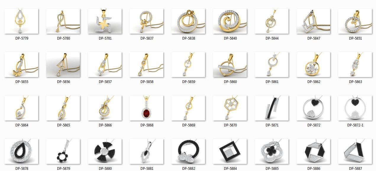 700 Women pendant 3dm stl render detail 3D print model 3D print model_5
