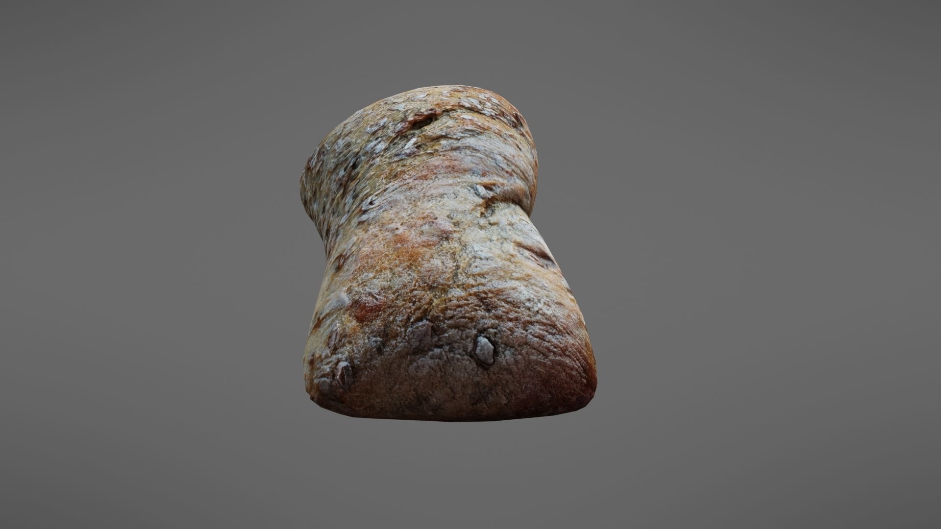 Bread roll Low-poly 3D model_9