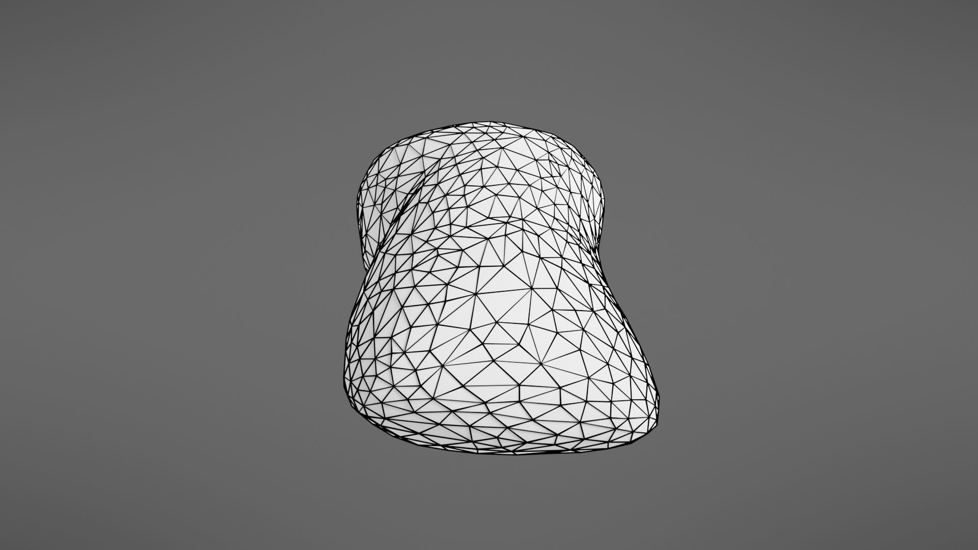 Bread roll Low-poly 3D model_36
