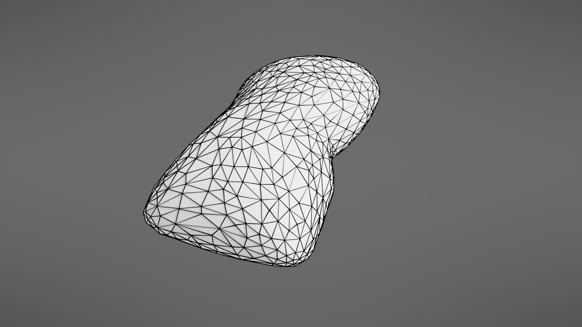 Bread roll Low-poly 3D model_28
