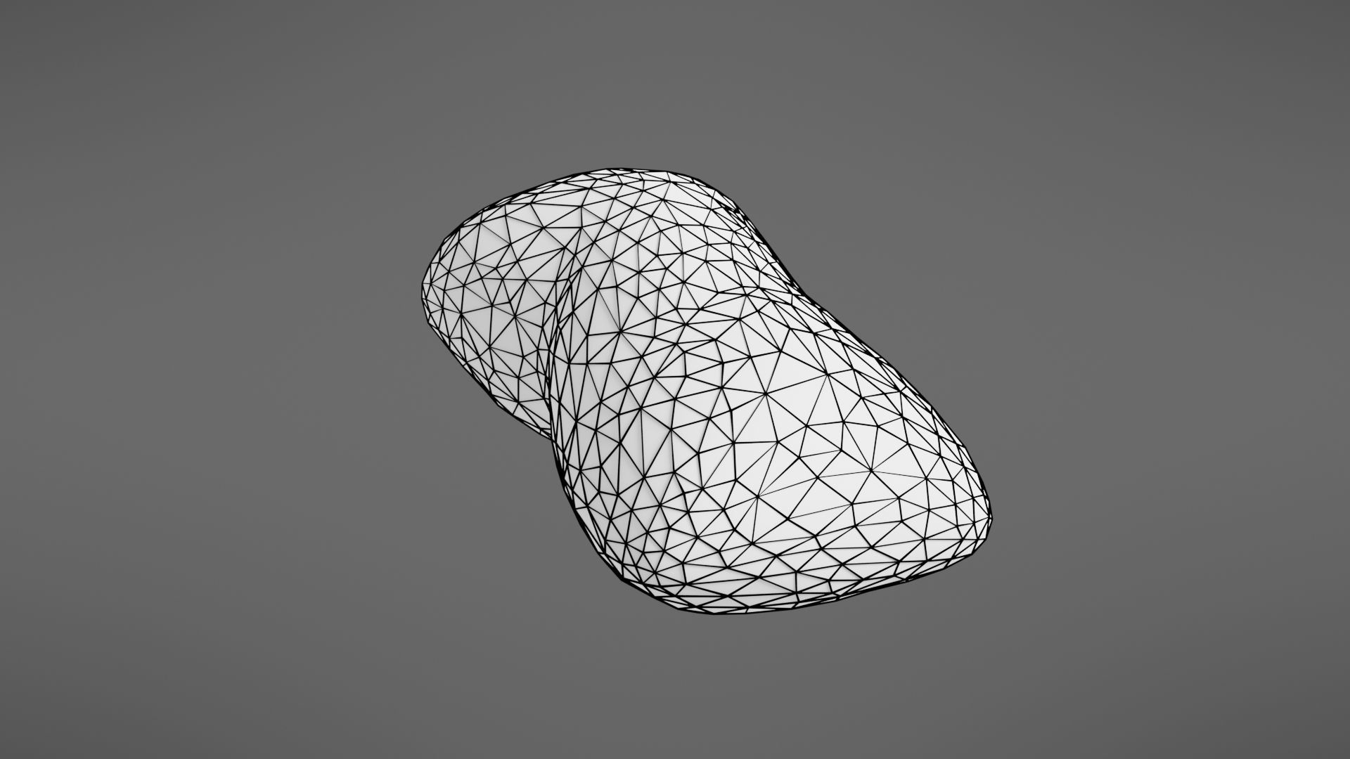 Bread roll Low-poly 3D model_37