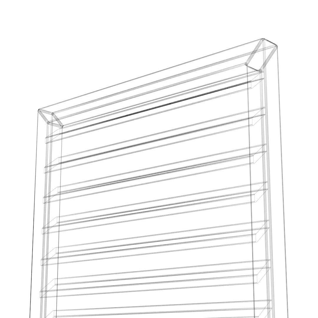 louver window persiana blind low poly Low-poly 3D model_9