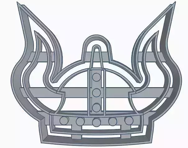 Viking Helmet Cooki Cutter 3D print model