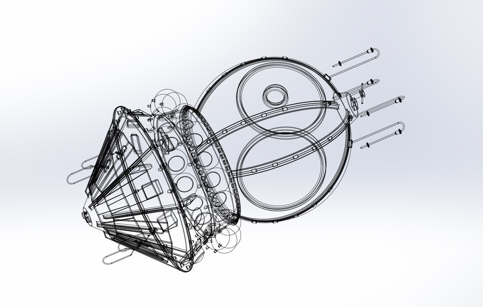 Basic Vostok 1 Vostok 3KA Space Capsule Printable Model 3D print model_6