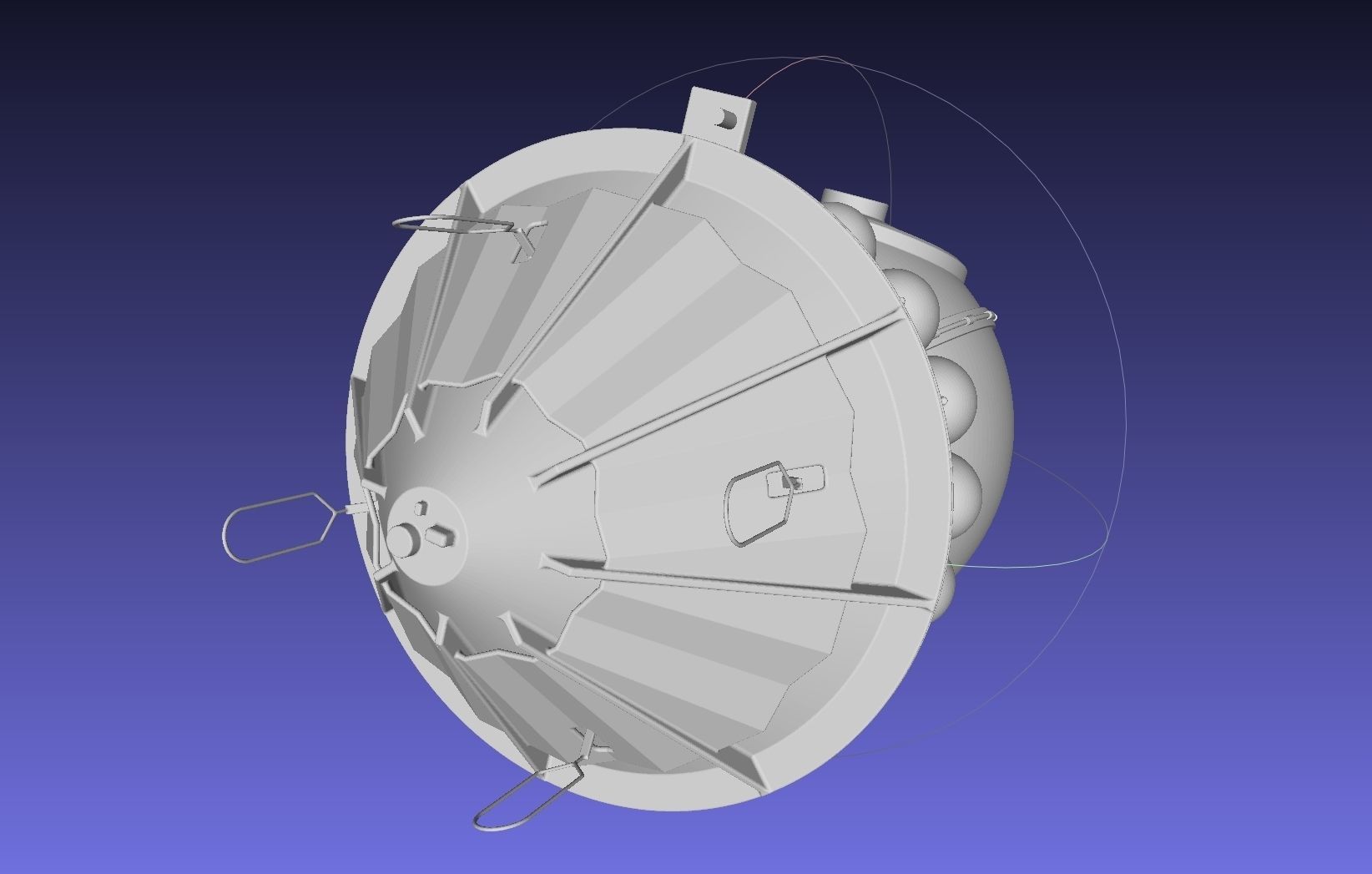 Basic Vostok 1 Vostok 3KA Space Capsule Printable Model 3D print model_16