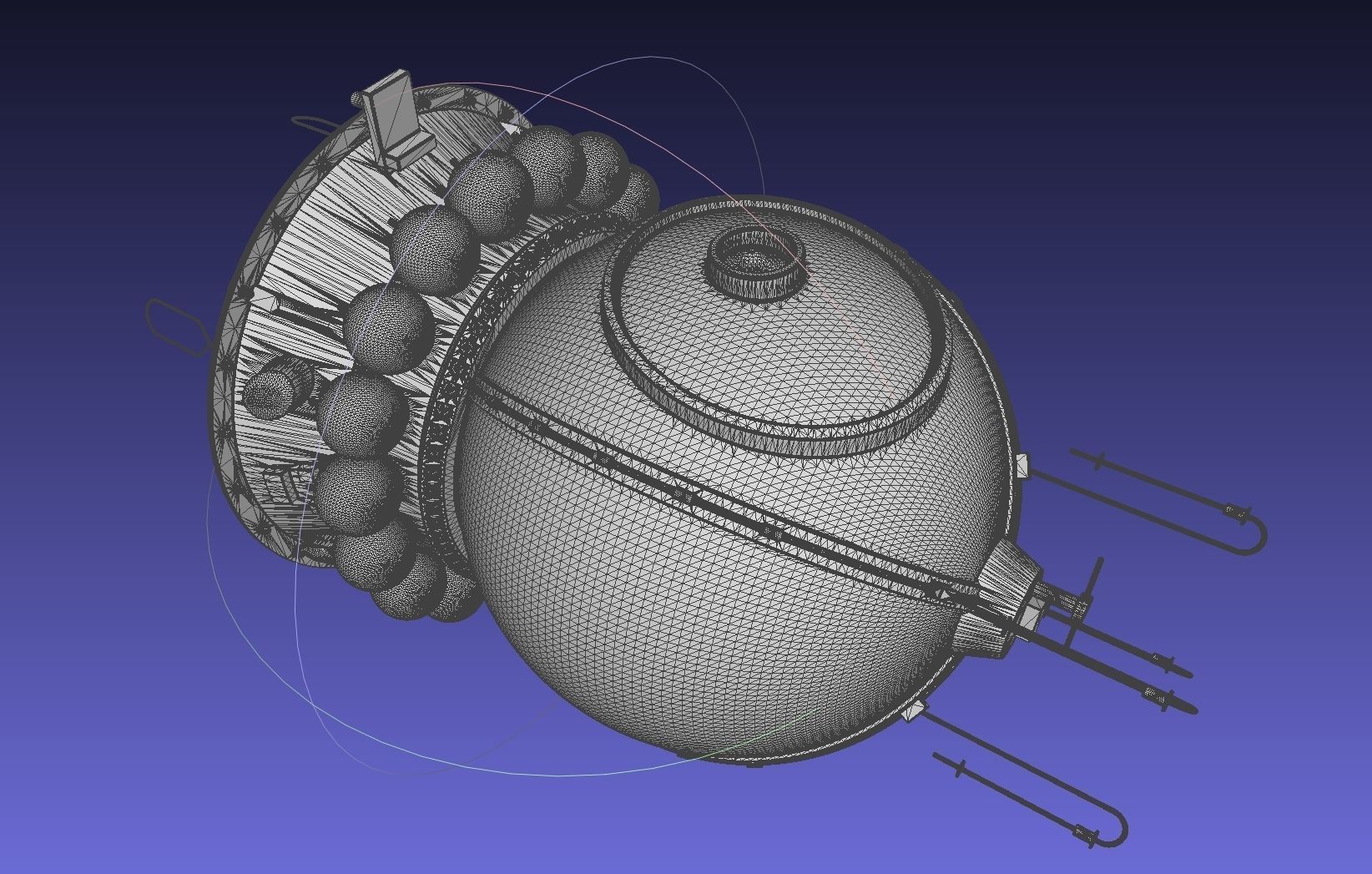 Basic Vostok 1 Vostok 3KA Space Capsule Printable Model 3D print model_12