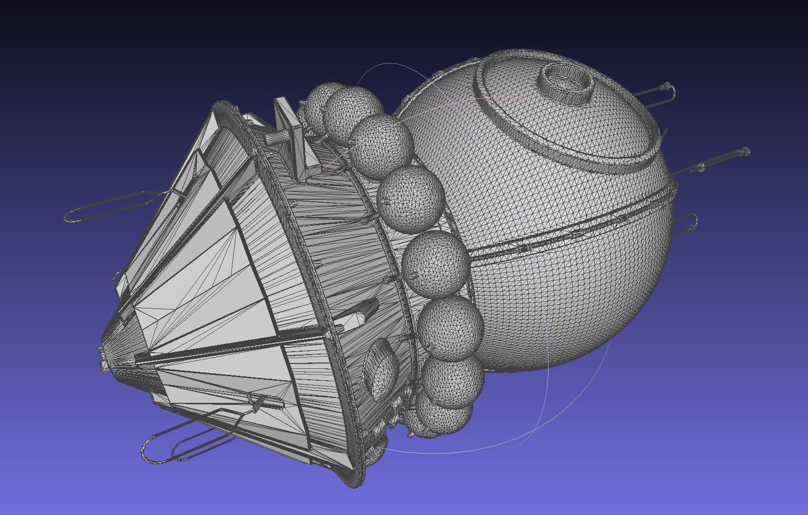 Basic Vostok 1 Vostok 3KA Space Capsule Printable Model 3D print model_1