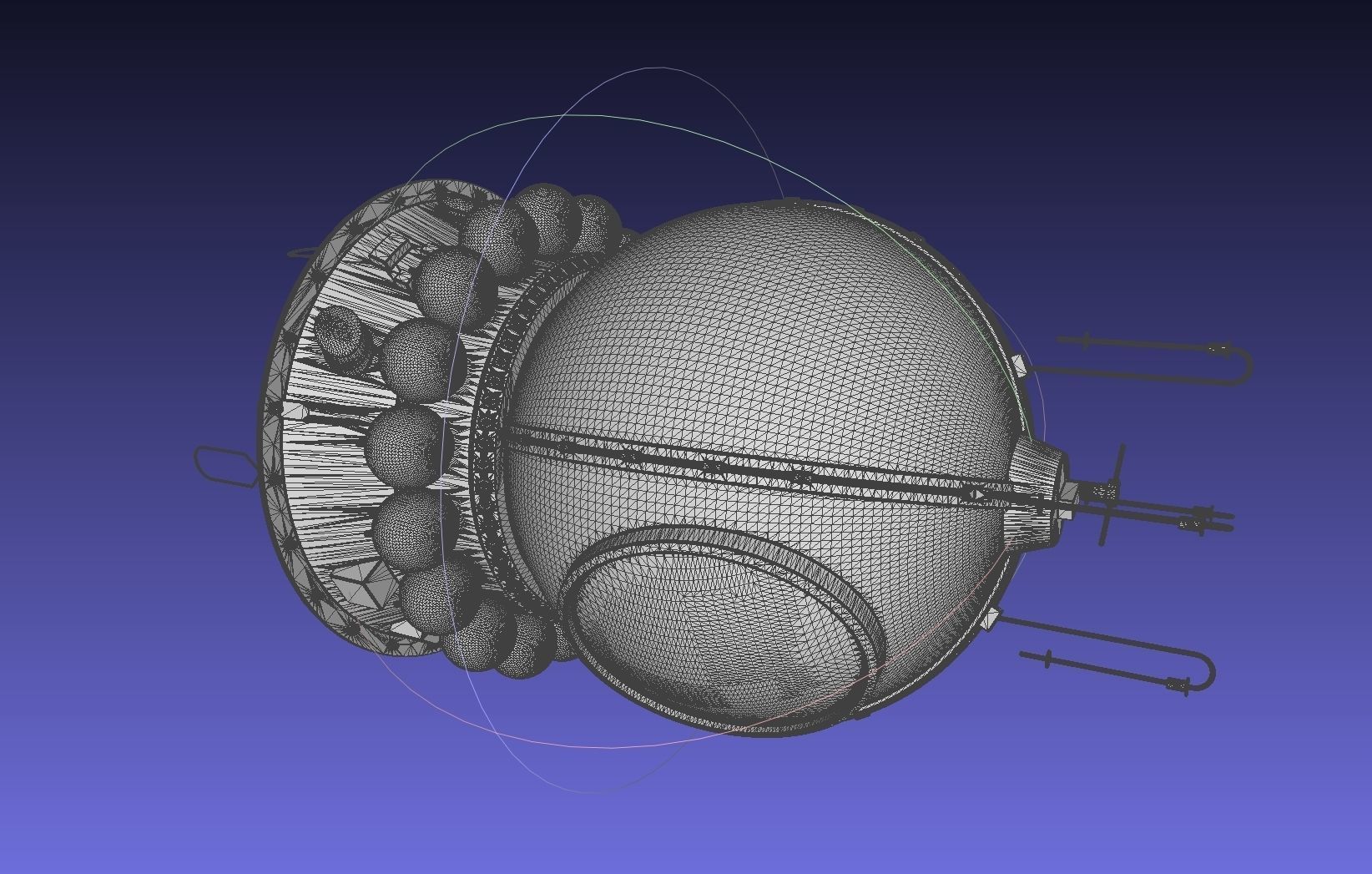 Basic Vostok 1 Vostok 3KA Space Capsule Printable Model 3D print model_19