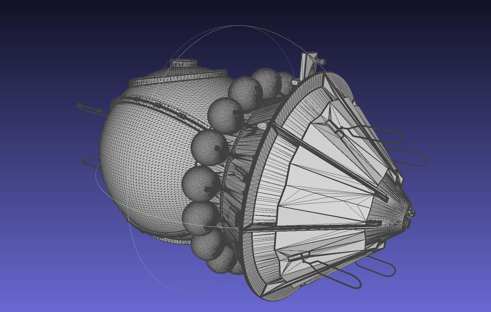 Basic Vostok 1 Vostok 3KA Space Capsule Printable Model 3D print model_2
