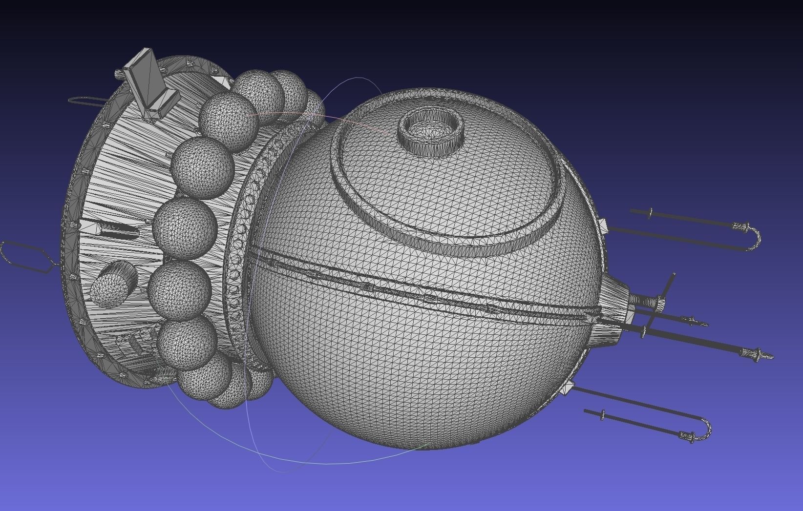 Basic Vostok 1 Vostok 3KA Space Capsule Printable Model 3D print model_10