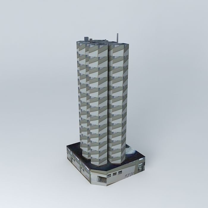 Building in Campinas SP Center 3D model_2
