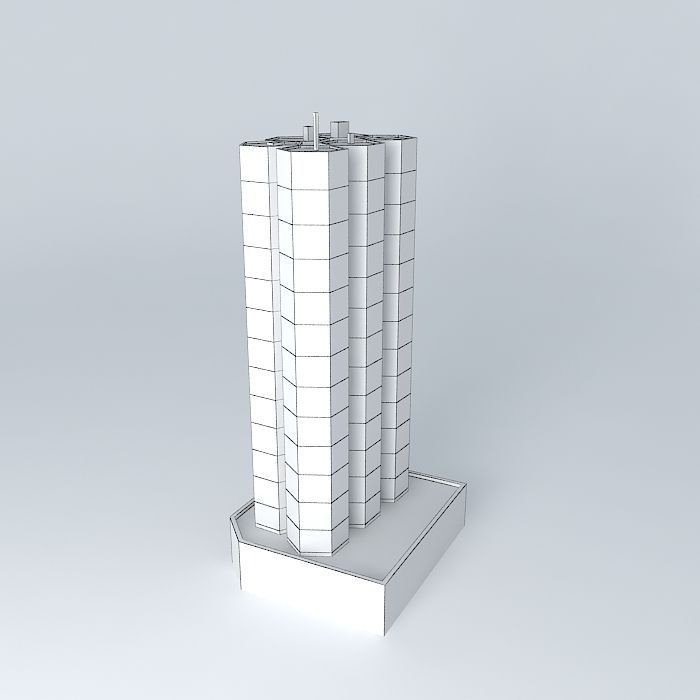 Building in Campinas SP Center 3D model_4