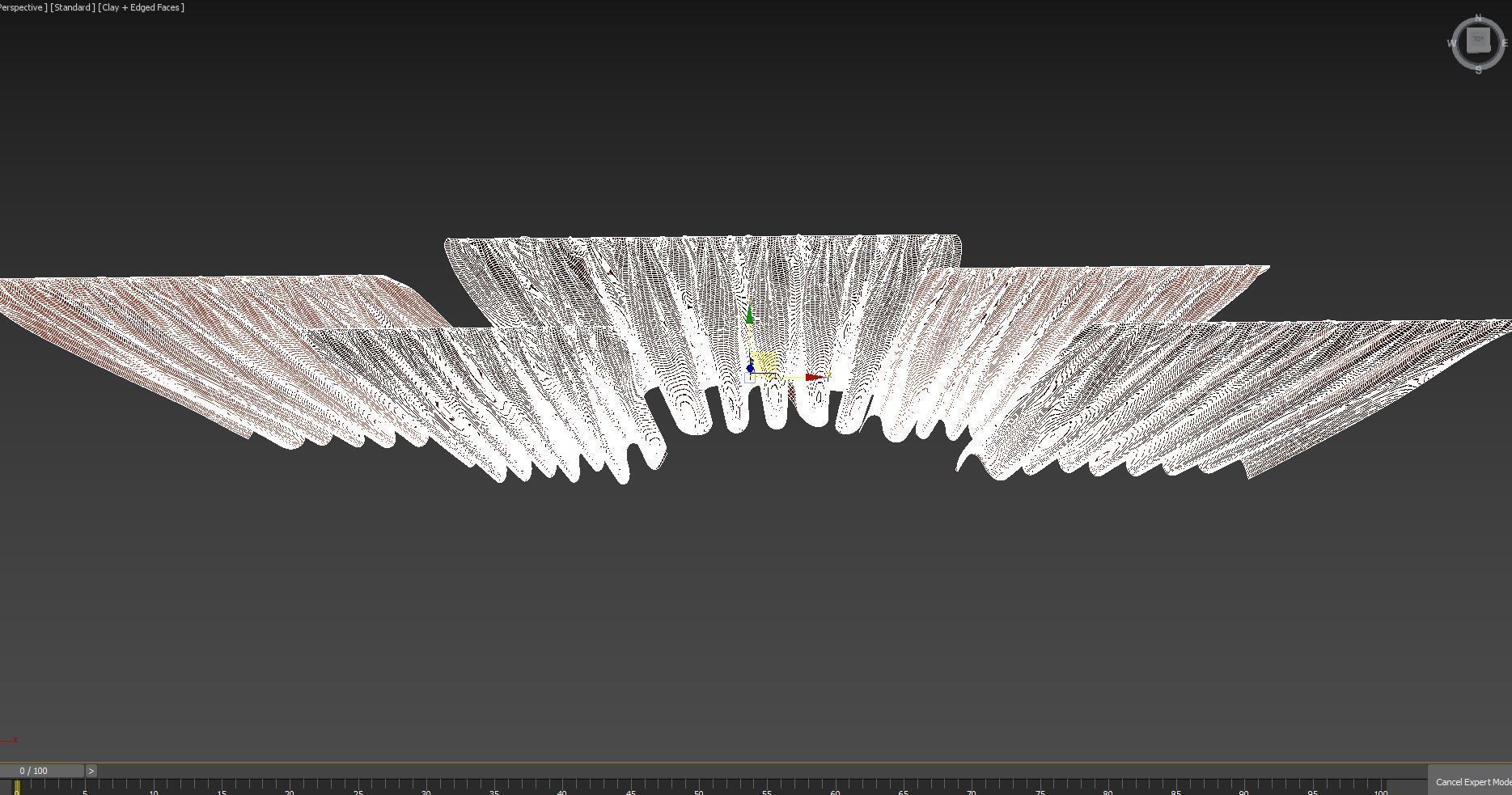 Curtains with tulle V-ray set 03  3D model_4