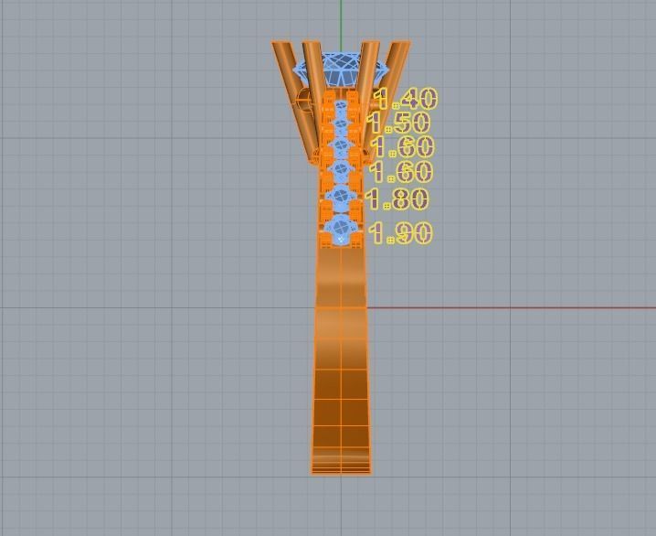 rings gold ring with stones 3D print model_3