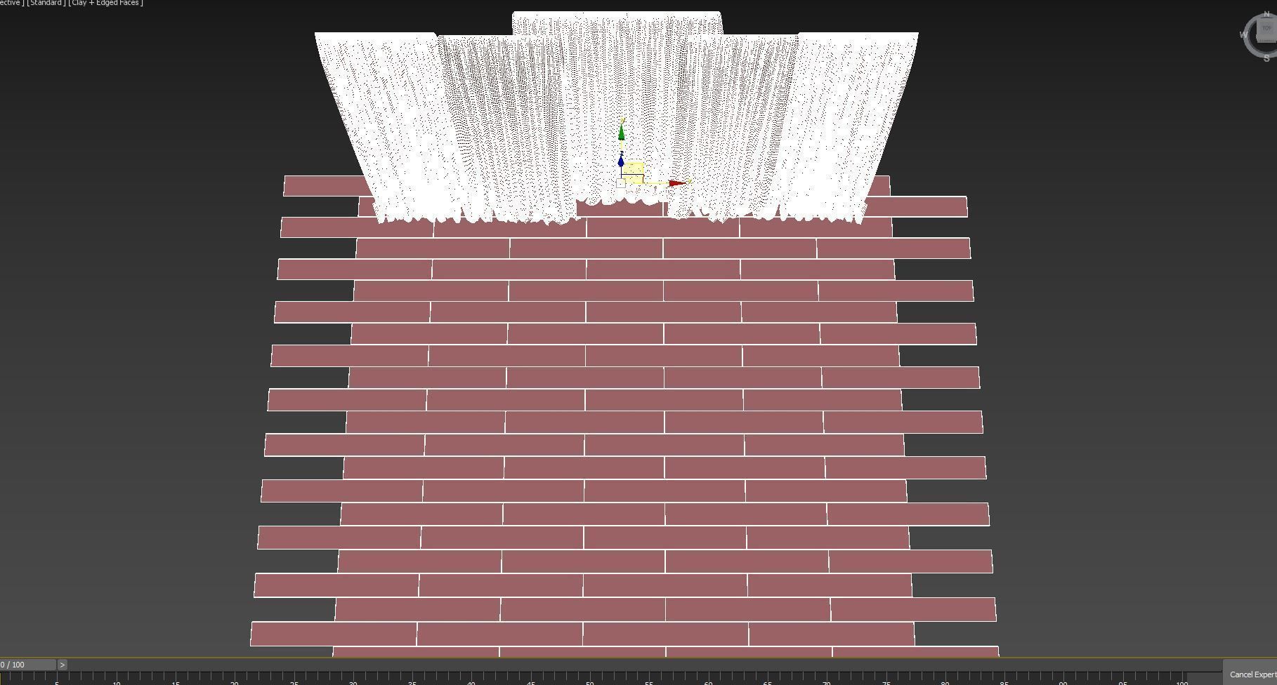 Curtains with tulle set 04 3D model_6