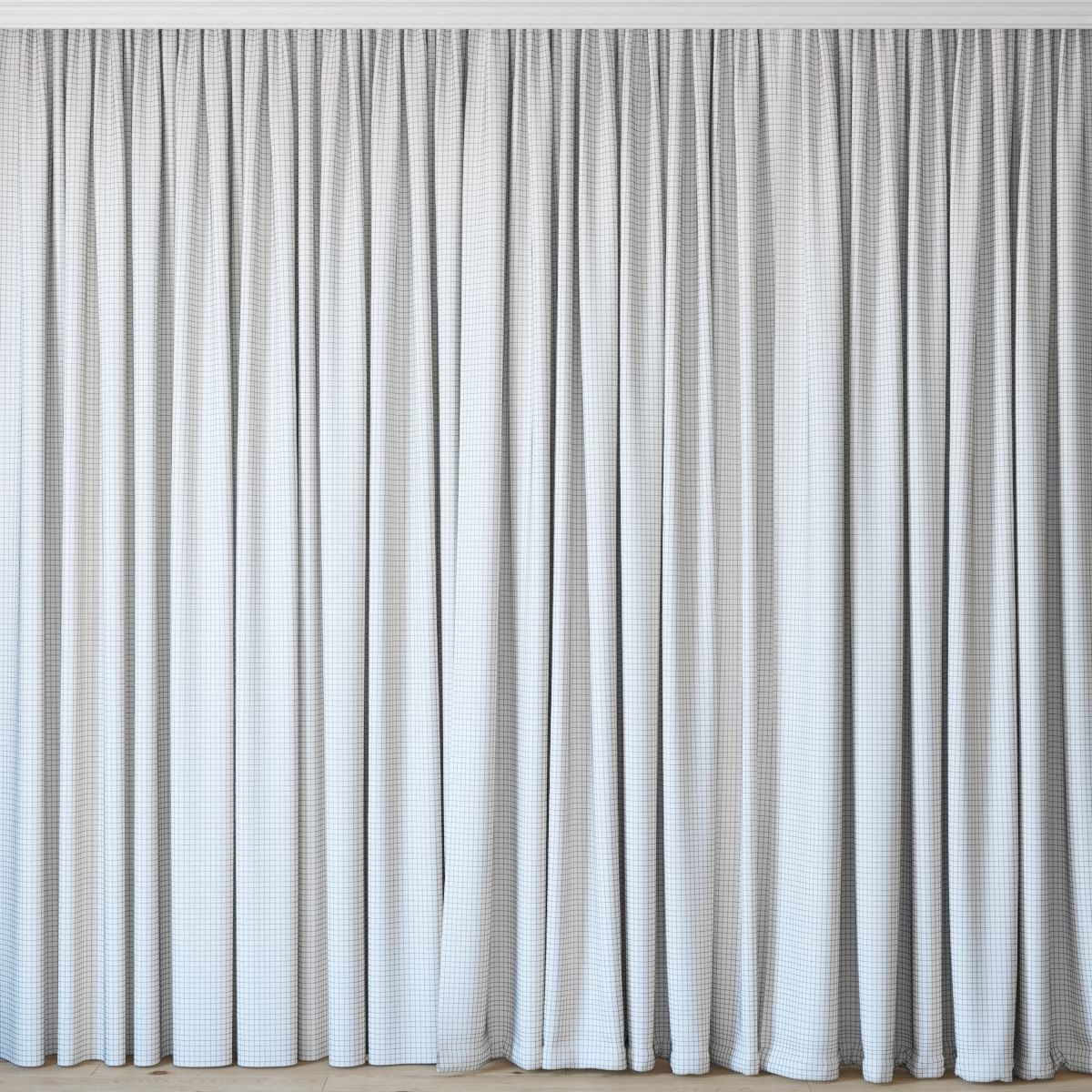 Curtains with tulle set 07 3D model_1
