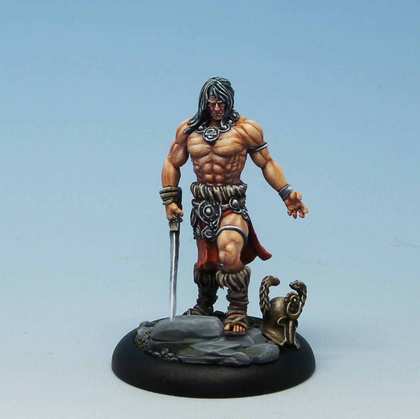 The barbarian - 3D Print Model figurine of man holding sword 3D print model_6