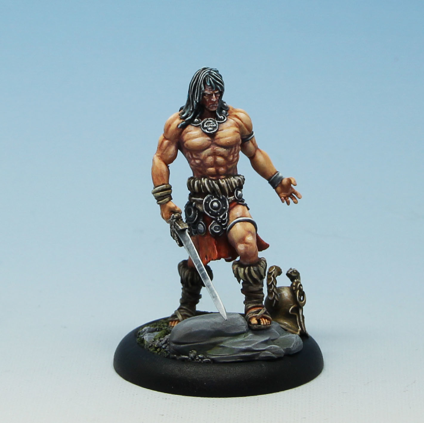 The barbarian - 3D Print Model figurine of man holding sword 3D print model_1