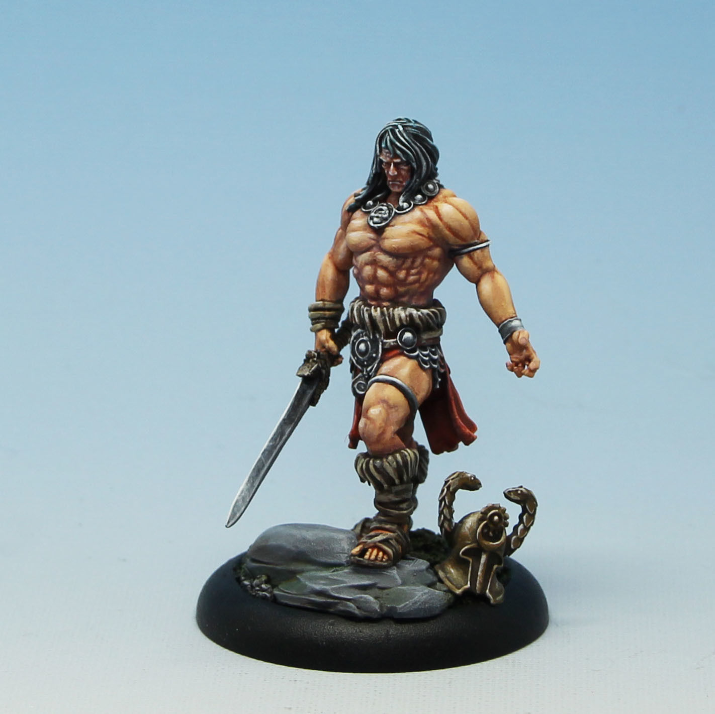 The barbarian - 3D Print Model figurine of man holding sword 3D print model_5