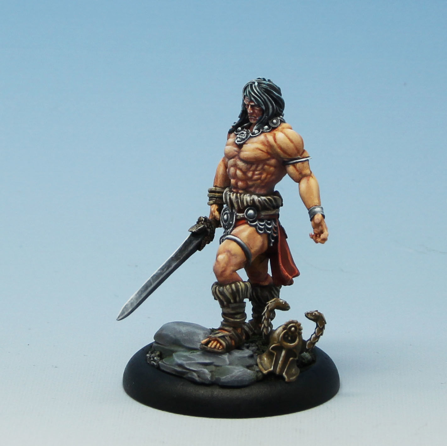 The barbarian - 3D Print Model figurine of man holding sword 3D print model_3