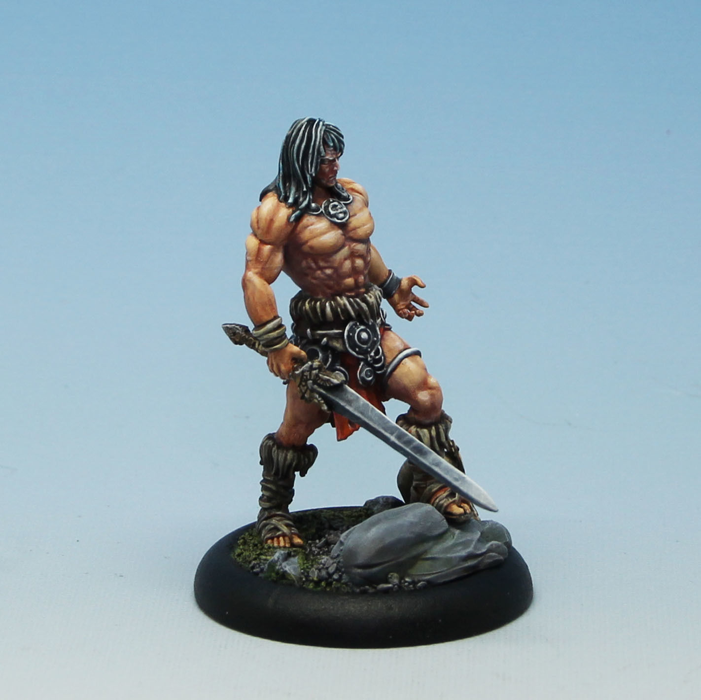 The barbarian - 3D Print Model figurine of man holding sword 3D print model_2