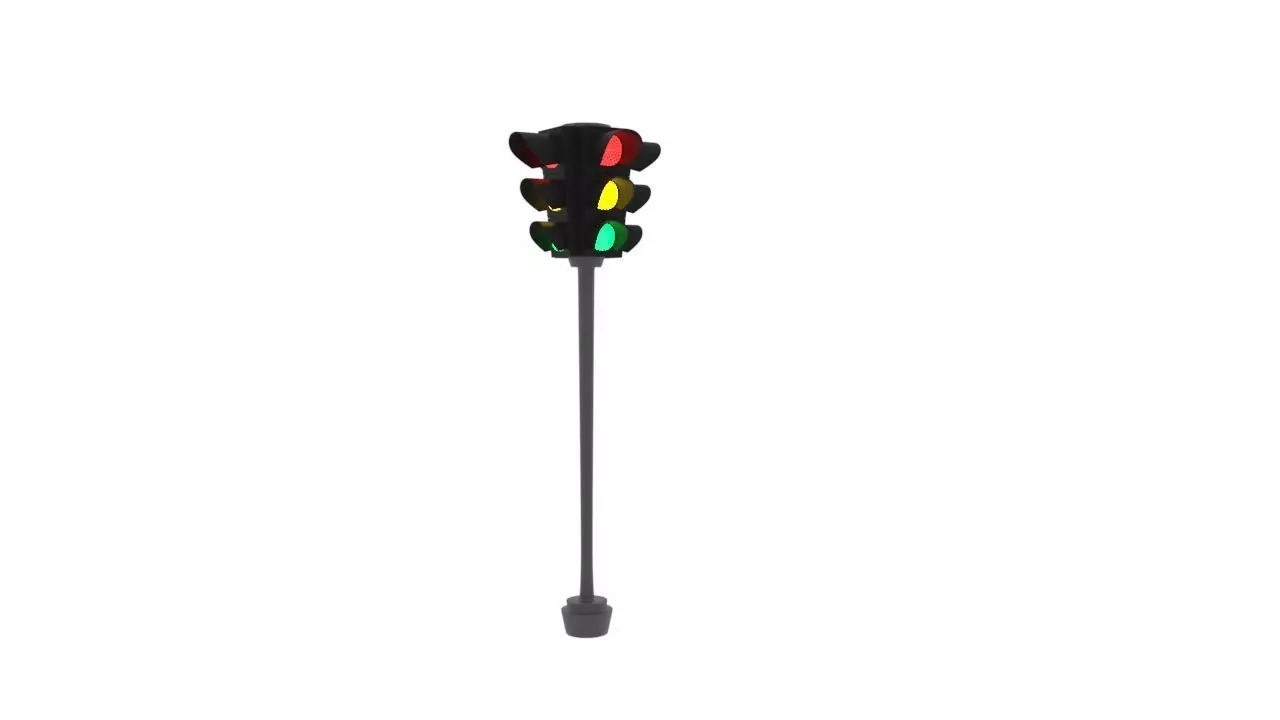 Traffic Light 3D model_0