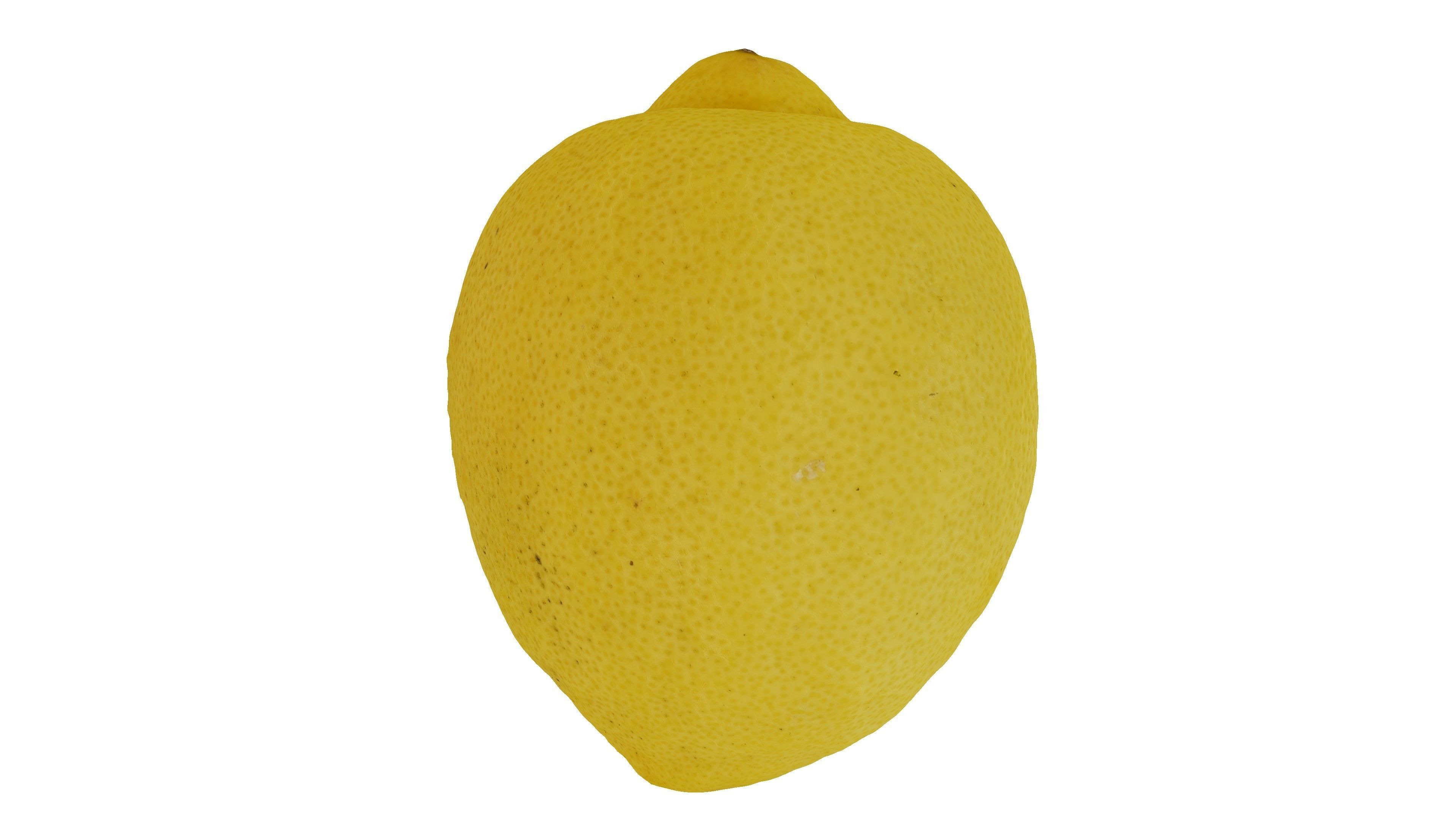 Realistic - Lemon Low-poly 3D model_6