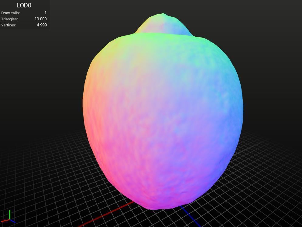 Realistic - Lemon Low-poly 3D model_2