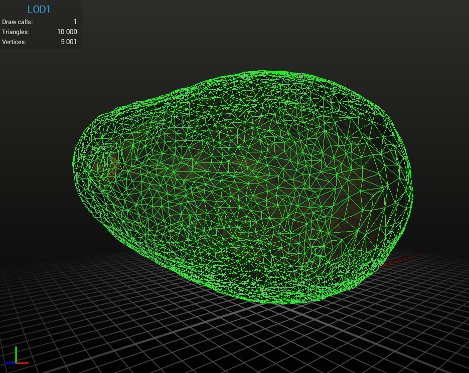 Realistic - Avocado Low-poly 3D model_1
