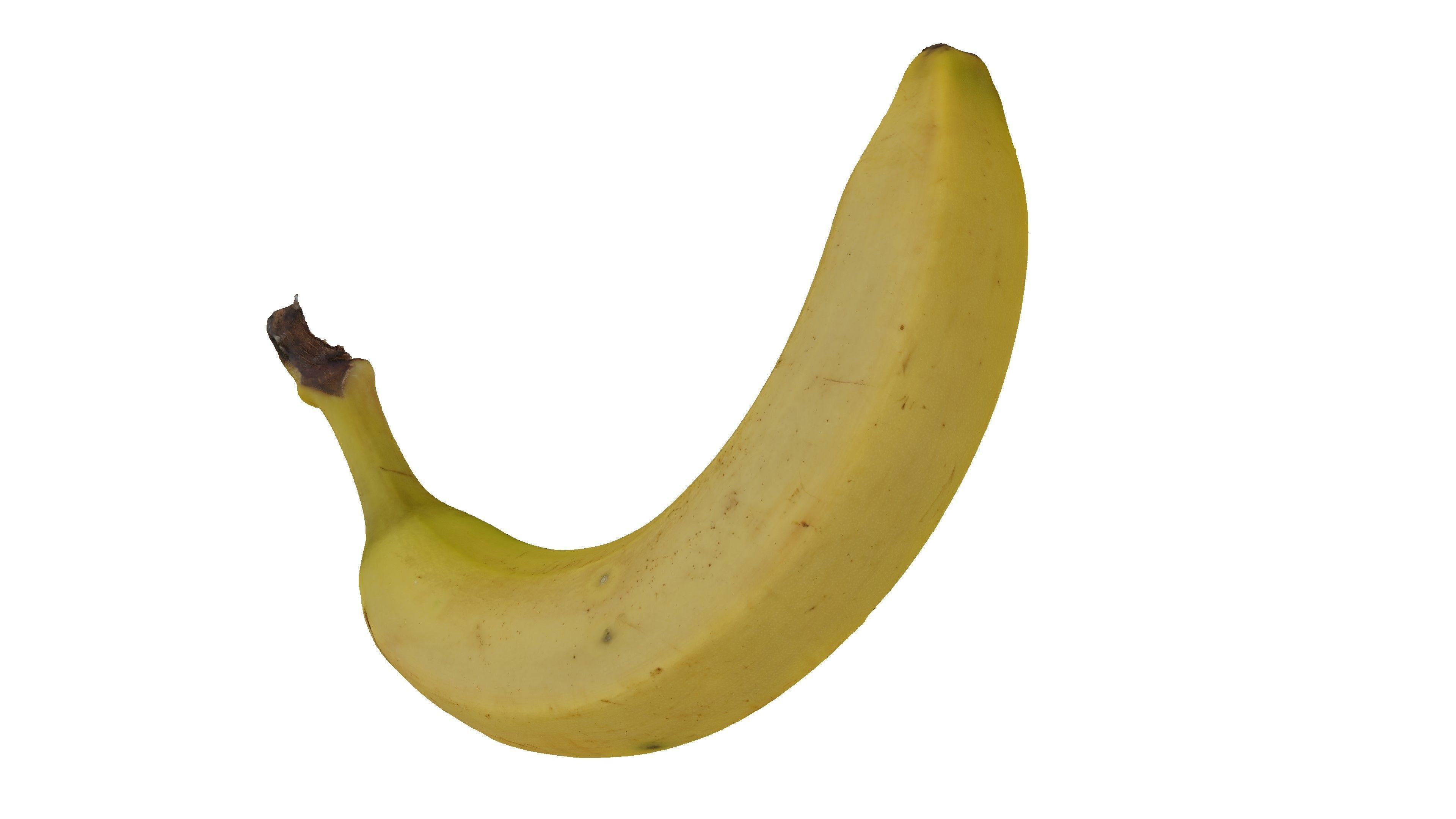Realistic - Banana Low-poly 3D model_5