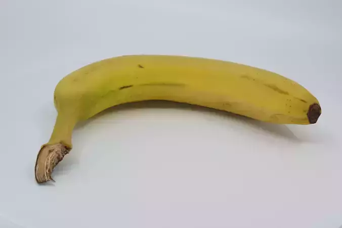 Realistic - Banana Low-poly 3D model