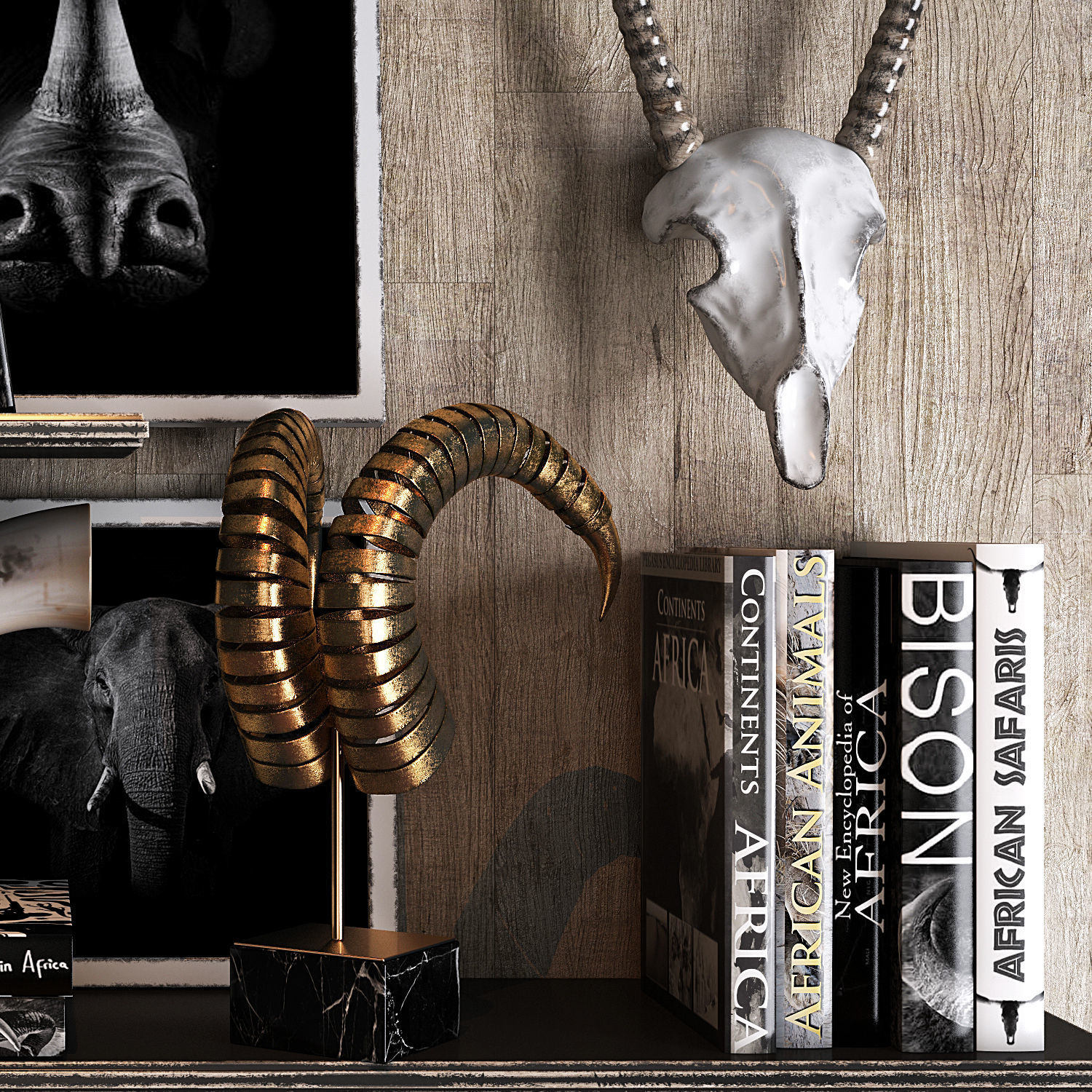 Decor set 26 3D model_2