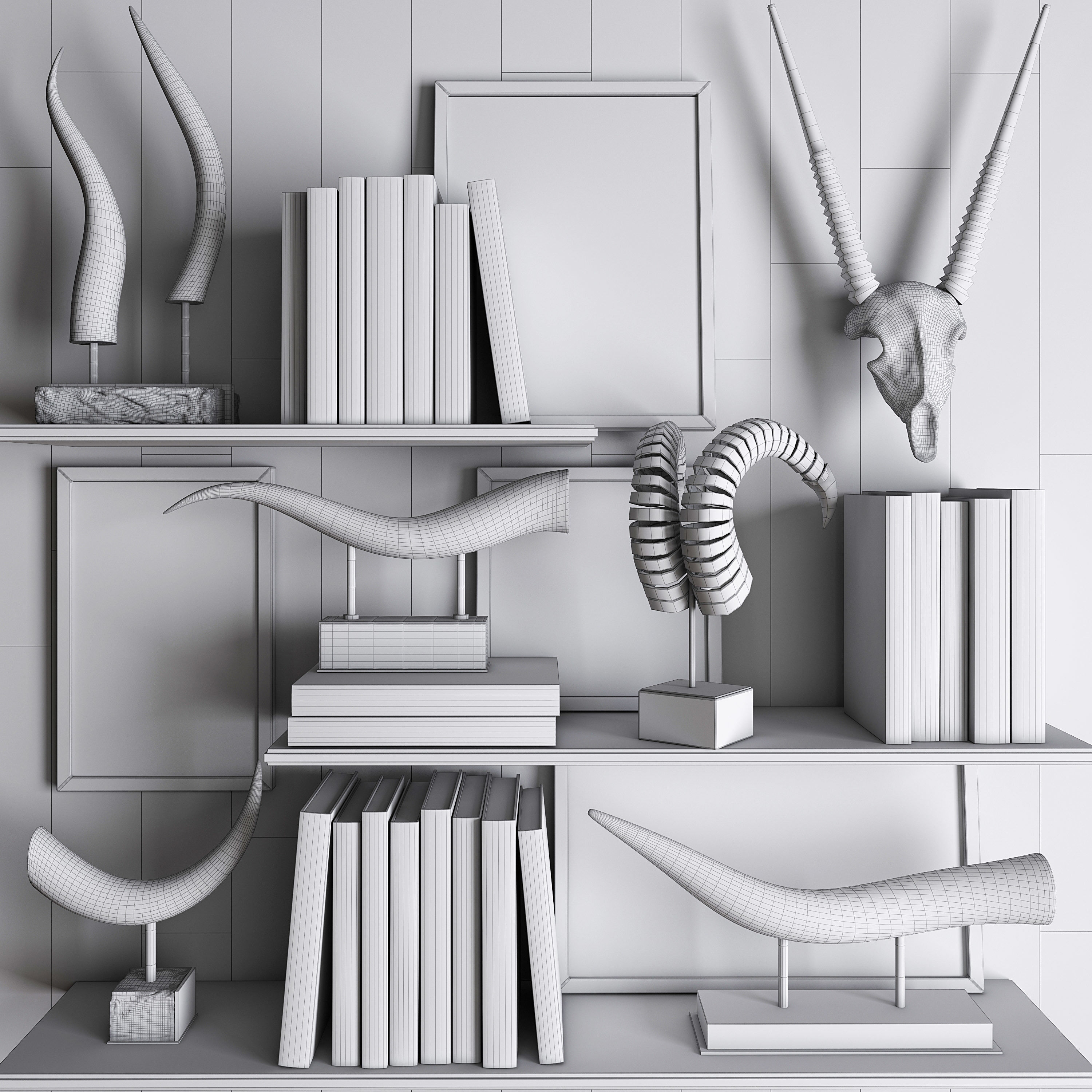 Decor set 26 3D model_3