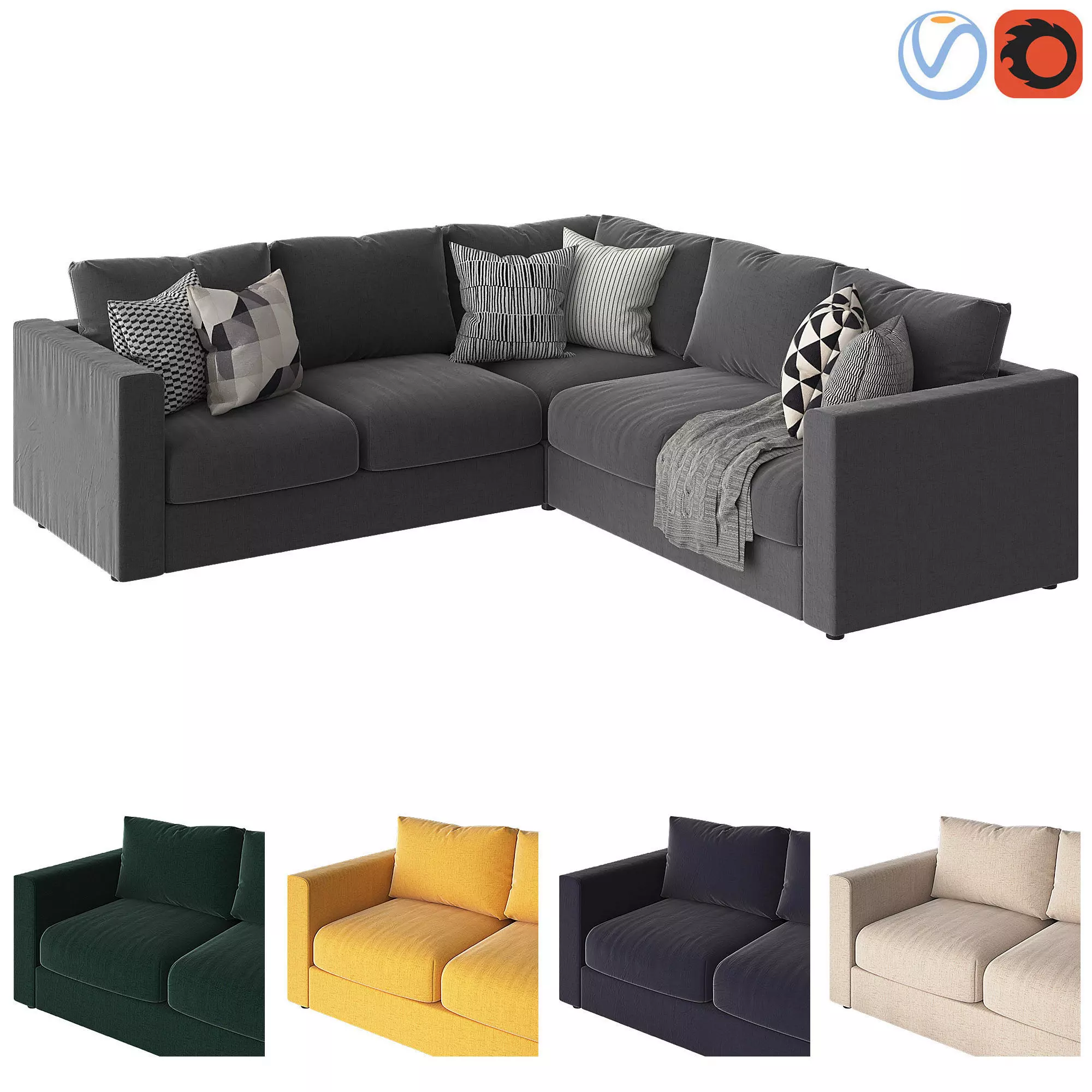 Vimle big corner 3D model