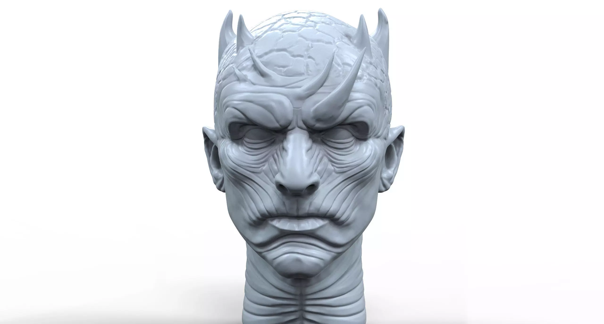 Night King 3D printable portrait sculpture 3D print model