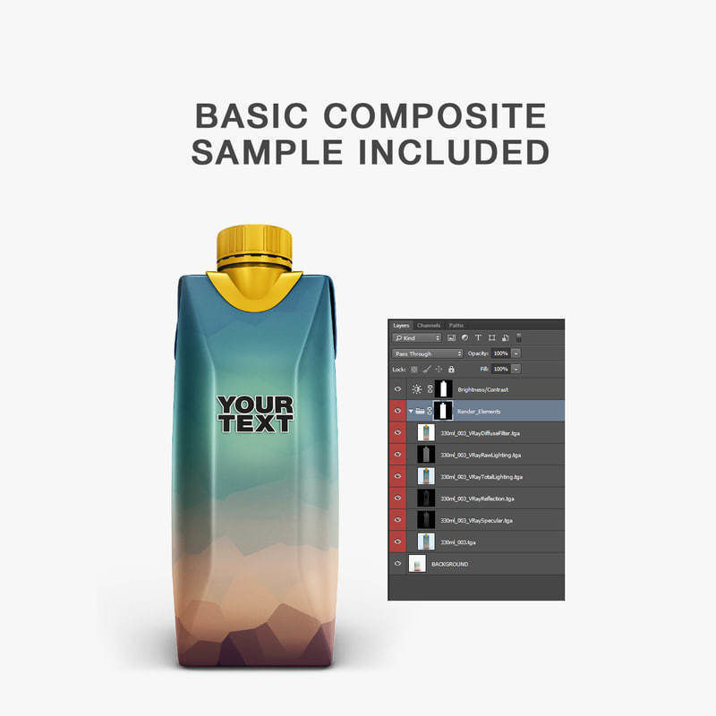 Juice Box 3D model_5